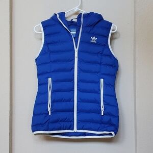 Adidas Hooded Sleeveless Vest.  Size XS